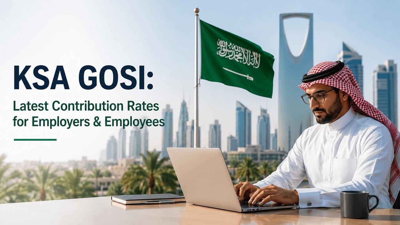Saudi GOSI contribution rates for employers and employees in Saudi Arabia